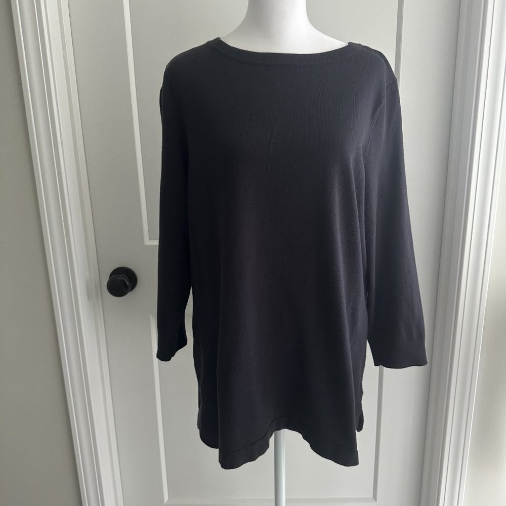 Outfitters by Lands' End 3/4 Sleeve Tunic Sweater